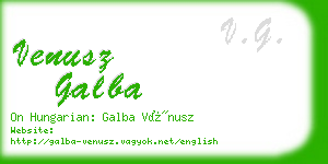 venusz galba business card